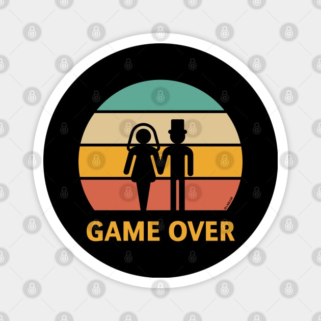 Game Over / Sunset (Stag Party / Hen Night) Magnet by MrFaulbaum